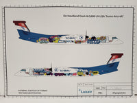 Sumo x Luxair De Havilland Dash 8-Q400 LX-LQA Print - PICK UP ONLY!